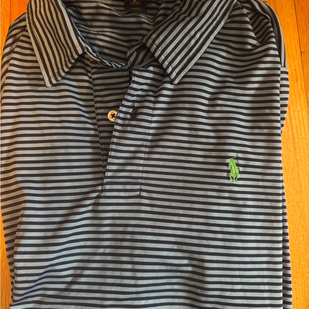 Polo by Ralph Lauren Performance young men's Navy and blue Striped Polo